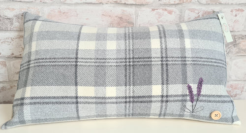 Rectangle Cushion with Lavender Design