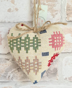 Welsh Blanket Tapestry Cotton Heart