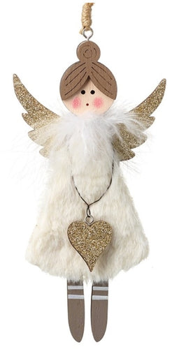 Fluffy Angel Hanger, 18cm