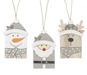 Wooden Character Hanging Decorations, 17cm