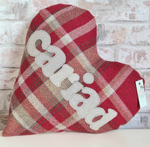 Load image into Gallery viewer, Heart Shaped Cushion With Wording