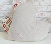 Load image into Gallery viewer, Heart Shaped Welsh Tapestry Cushion