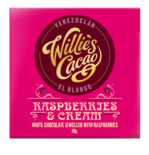 Raspberries & Cream 50g Chocolate Bar