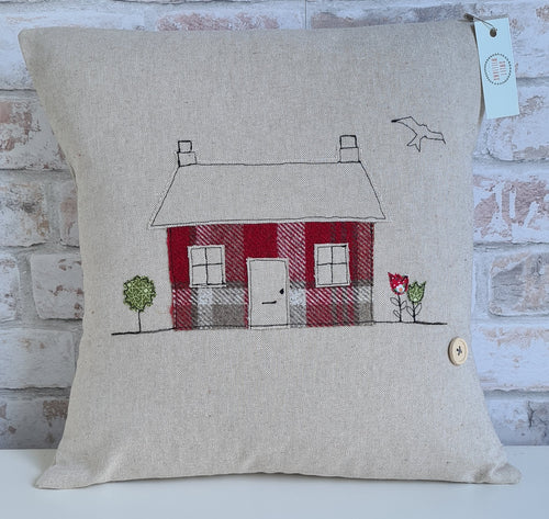 Small Square Welsh Cottage Cushion