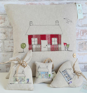 Small Square Welsh Cottage Cushion