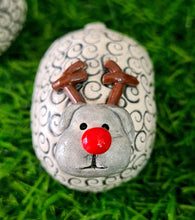 Load image into Gallery viewer, Ceramic Rhodri the Rudolph Sheep Ornament