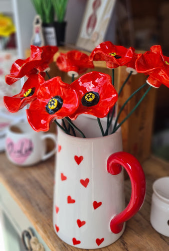 Ceramic Handmade Poppy