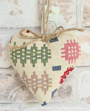Load image into Gallery viewer, Welsh Blanket Tapestry Cotton Heart