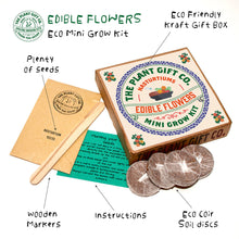 Load image into Gallery viewer, Edible Flowers Eco Grow Kit