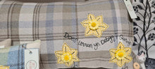 Load image into Gallery viewer, Personalised Cushion - Rectangle with Daffodils