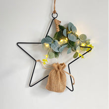 Load image into Gallery viewer, Hanging LED Star With Eucalyptus, 30cm