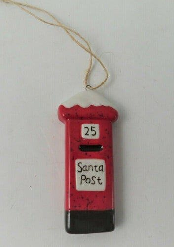 Red Post Box Hanger, 8cm
