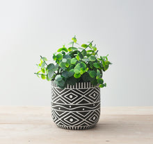 Load image into Gallery viewer, Black and White Aztec Planter, 10.5cm