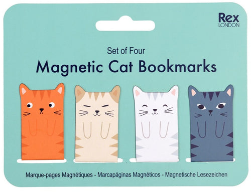 Magnetic Cat Bookmarks (set Of 4)