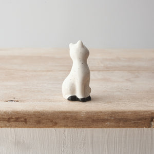 Speckled Porcelain Cat, 6cm