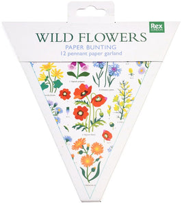 Paper Bunting - Wild Flowers, 300cm
