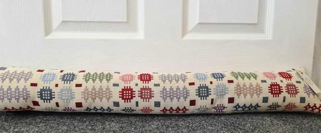 Welsh Blanket Tapestry Cotton Draught Excluder