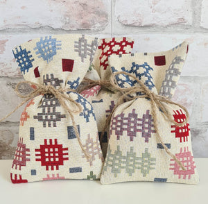 Welsh Blanket Tapestry Cotton Lavender Bag