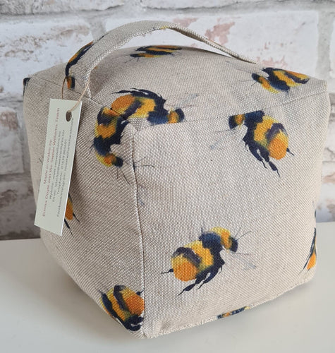 DISCONTINUED HALF PRICE Bee Print Door Stop