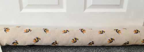 DISCONTINUED HALF PRICE Bee Print Draught Excluder