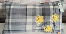 Load image into Gallery viewer, Personalised Cushion - Rectangle with Daffodils