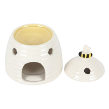 Load image into Gallery viewer, White Beehive Ceramic Oil Burner