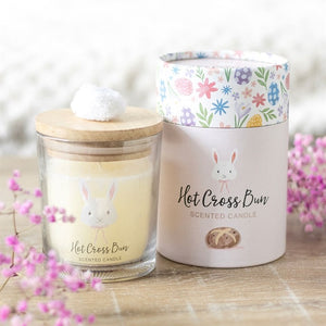 Hot Cross Bun Scented Glass Candle
