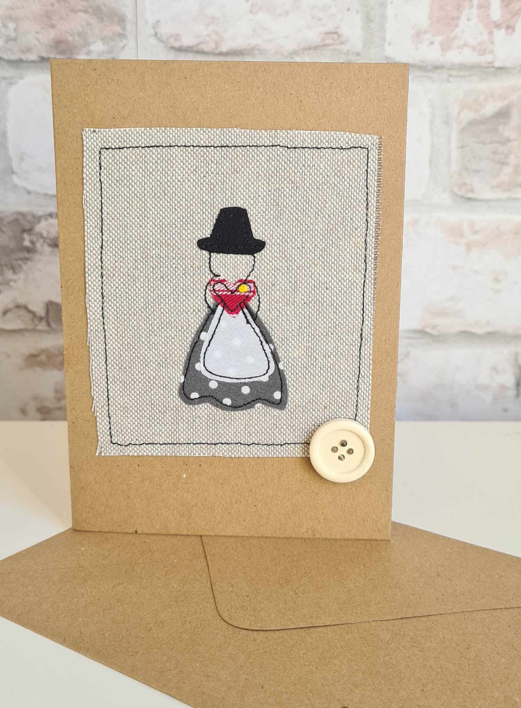 Welsh Lady Greetings Card