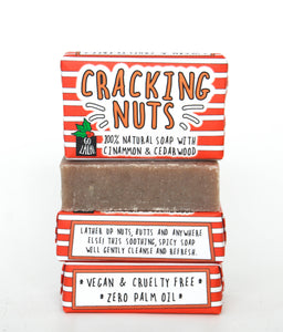 Cracking Nuts Christmas Soap Bar Funny Rude Novelty Gift