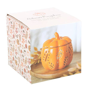 Orange Autumn Leaves Fall Pumpkin Oil Burner