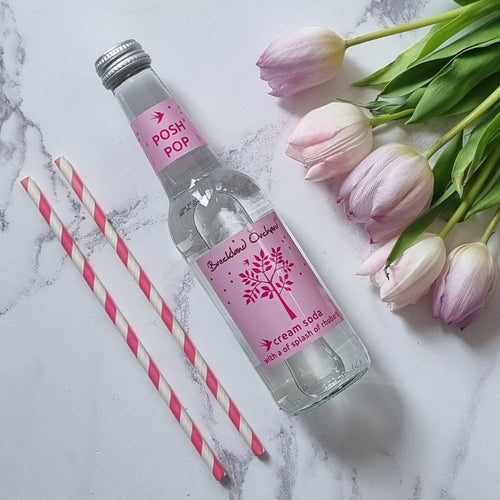 Cream Soda with Rhubarb Posh Pop