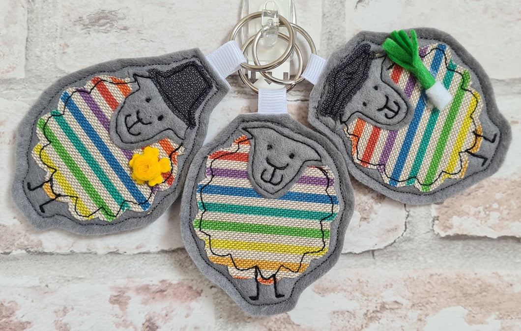 Pride Sheep Keyring