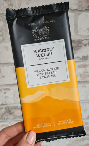 Wickedly Welsh FW Milk Chocolate with Sea Salt & Caramel