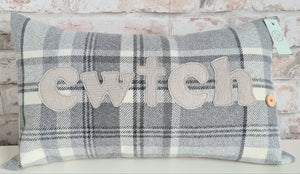 Cwtch/Cwtsh Cushion - 5 Colours to choose from