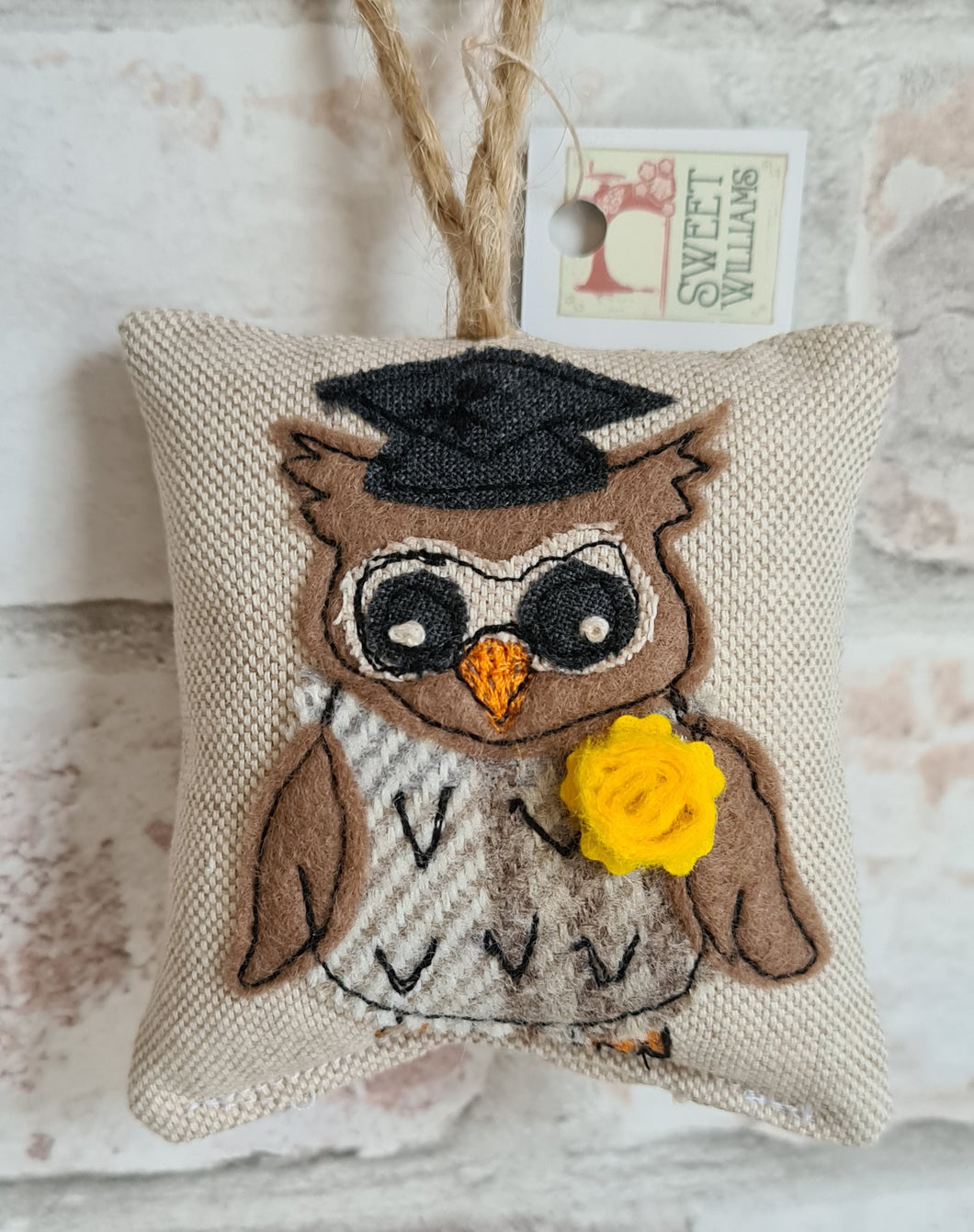 Welsh Graduation Owl with Leek or Daffodil
