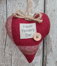 Load image into Gallery viewer, Happy Father&#39;s Day Heart (5 Colours to choose)
