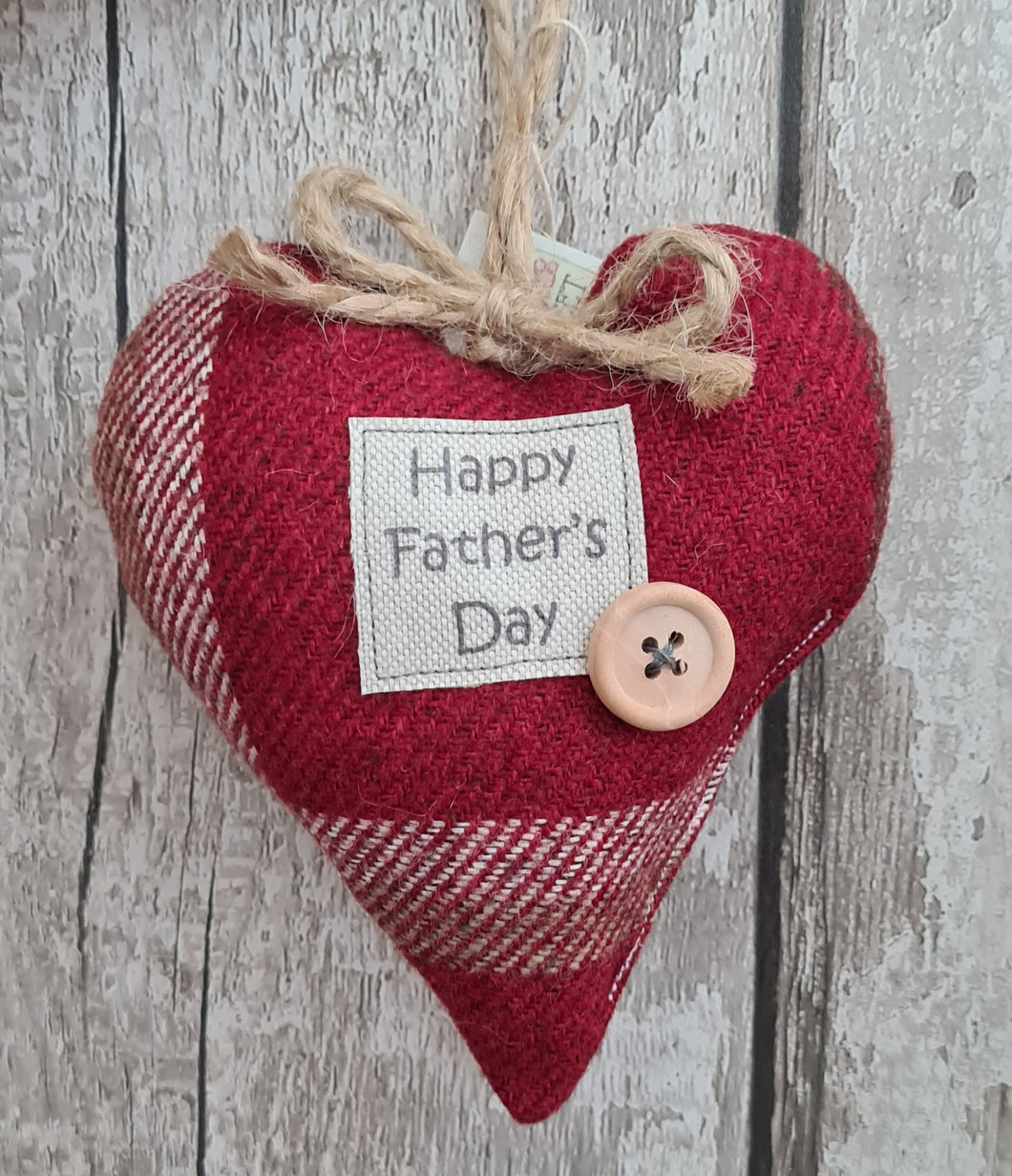 Happy Father's Day Heart (5 Colours to choose)