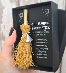 Witches Broomstick in Gift Box
