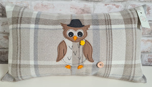 Cushion with Large Owl Design