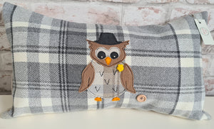 Cushion with Large Owl Design
