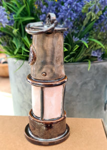 Ceramic Miners Lamp Ornament