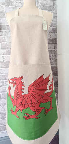 Welsh Dragon Printed Adult Apron