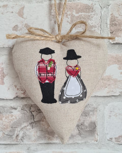 Duo Welsh Girl and Boy Heart