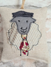 Load image into Gallery viewer, Sheep with Flat Cap and Tie Hanger