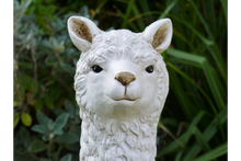 Load image into Gallery viewer, White Llama Garden Ornament