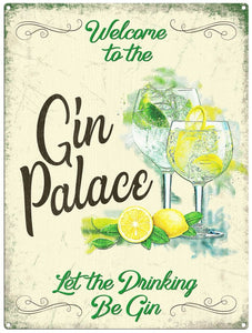 Gin Palace Metal Sign