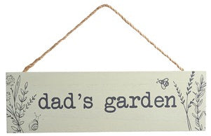 Dad's Garden Hanging Sign