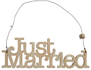 Just Married Laser Cut Sign