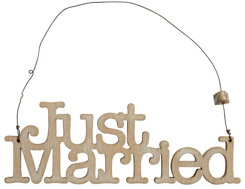 Just Married Laser Cut Sign