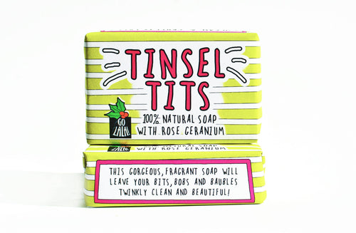 Tinsel Tits Soap Bar Funny Rude Novelty Gift